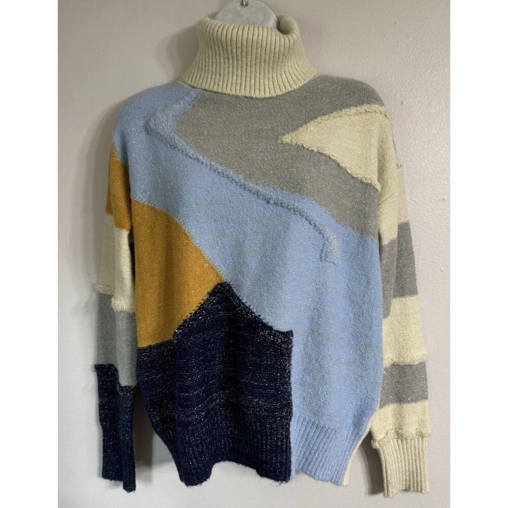 La Maille FRNCH Paris Sweater Turtleneck Women’s Small Pullover Chunky Rib NEW - Picture 3 of 8